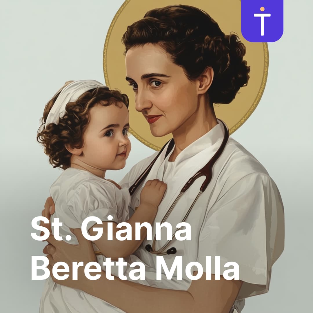 Cover image of St. Gianna Beretta Molla podcast